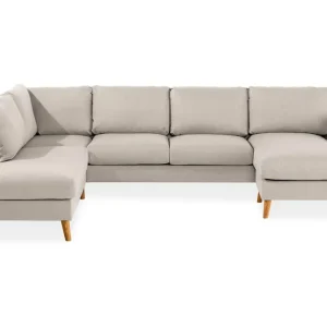 Trend 4-sits Vänstervänd U-formad Soffa med Divan och Schäslong i Tyg - Möbler Billig