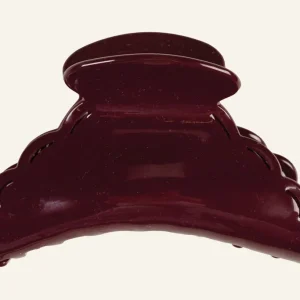 Populär Hårklämma burgundy - 11x5x5,5 cm