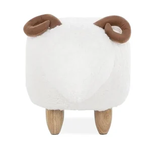 Kobara Sittpuff Vit - Möbler Rea