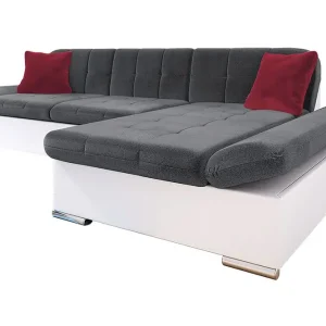 Malwi Divanbäddsoffa 278x162x76 cm Grå/Vit - Möbler Premium
