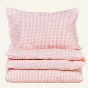 Påslakanset i bäckebölja rosa - 150x210 cm/50x60 cm Fynd