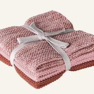Handduk, 3-pack rosa - 26x26 cm Fynd