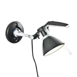 Sänkt pris Fortebraccio Spot 60w E14 Vägglampa, Svart