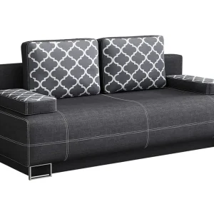 Optima Bäddsoffa 200x90x90 cm Svart/Grå - Möbler Populär