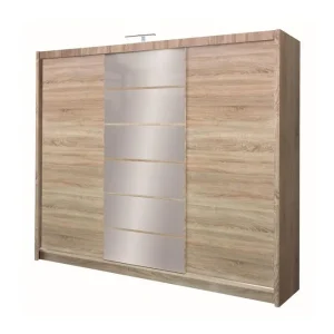 Endast idag Malibu Garderob 250x61x215 cm Beige - Förvaring