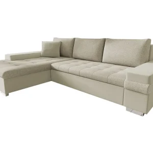 Bäddsoffa med divan Beige - Möbler Kampanj
