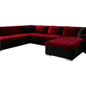Majestic Furniture Vekerum 6-sits Bäddsoffa Röd/Svart - Möbler Billigare