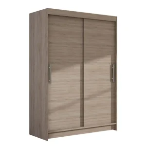 Estella Garderob 120 cm Skjutdörrar Beige/Trä/Natur - Förvaring Premium