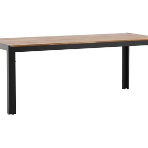 Bois Matbord Utomhus 200 cm Svart/Brun - Utemöbler Lågt pris