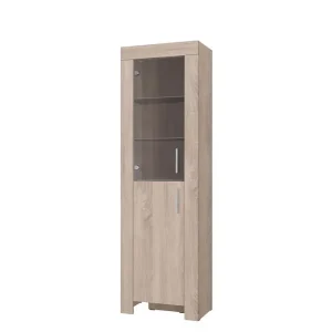 Premium Cezar Vitrinskåp 60x42x201 cm Ek - Förvaring