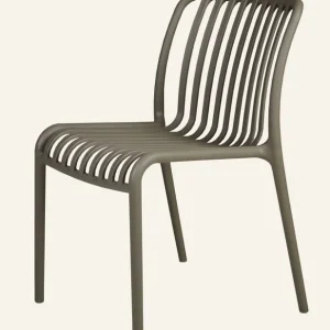 Stol taupe - 47x58x80 cm Trygg betalning