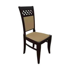 Lorella Matstol Plysch/Natur/Beige - Möbler I lager