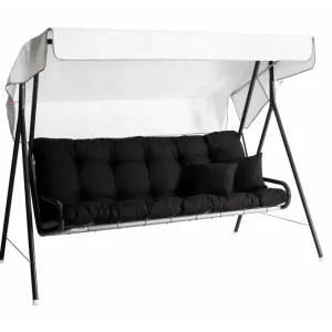 SUVI 71B Hammock 3-sits Grå/Svart - Utemöbler Kampanjpris