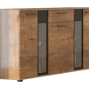 Lägg i varukorgen Scandinavian Choice Komoda + LED Leagreen 140 cm Trä|natur|Blå LED - Förvaring