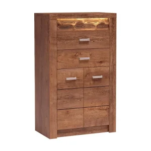 Fynd Indianapolis Skänk 76x42x127 cm Beige/Brun - Förvaring
