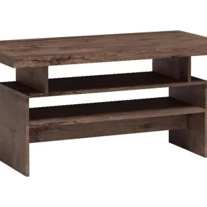 Sista chansen Castillia Soffbord 120 cm med Förvaring Hyllor Mörk Ask - Möbler