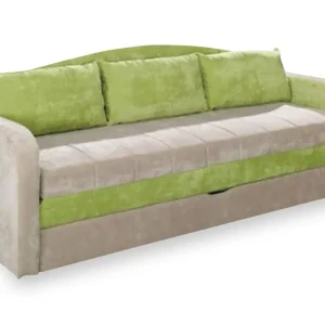Tenus Bäddsoffa 208x76x86 cm Beige/Grön - Möbler Lågt pris
