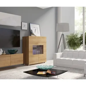 Snabb leverans Concept 55 Tessan TV-möbelset Gyllene Ek - Möbler