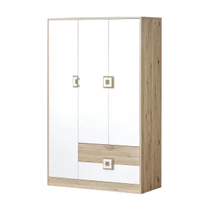Klacksberg Garderob 120x50x190 cm Ljus Ek/Vit - Förvaring I lager