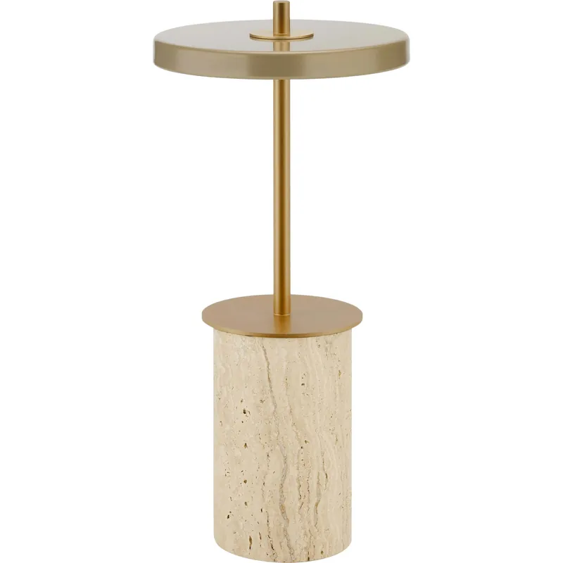 Rabatt Asteria Move Mini Bordslampa Portabel, Clay Travertine