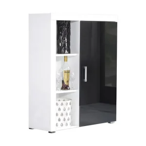 Expressleverans Samba Förvaringsskåp 90x35x114 cm Black - Förvaring