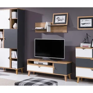 Scandinavian Choice Memone Vardagsrumsset Beige/Grå/Vit - Förvaring Snabb frakt