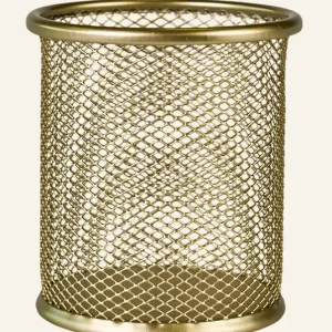 Beställ idag Pennhållare guld - 10 cm