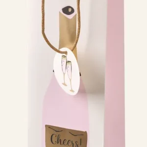 Utförsäljning Flaskpåse multi/rosa - 12x36x10 cm