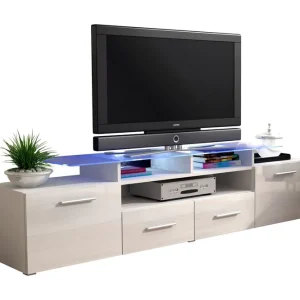 Erbjudandepris Evora TV-bänk 194x39x39 cm Beige/Grå/Vit - Möbler
