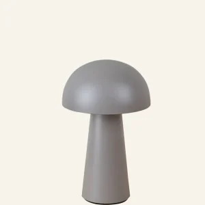 Batteridriven lampa taupe - 21,5 cm ø13,7 Begränsat antal