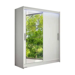 Concept 55 Westa Garderob 150x58x200 cm Vit - Förvaring Snabb leverans