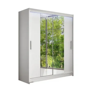 Köp nu Westa Garderob 150x58x200 cm Vit - Förvaring