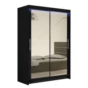 Snabb leverans Miami Garderob 120x58x200 cm Beige - Förvaring
