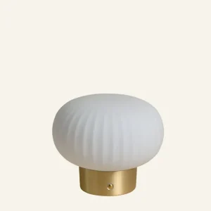 Batteridriven lampa mässing - 13,4 cm ø15,6 Extra rabatt
