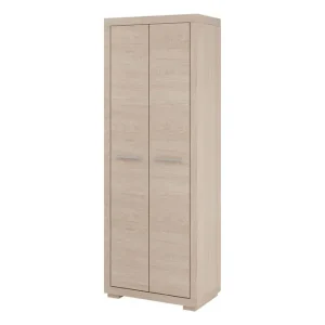 Vegas Bokhylla 70x40,5x192 cm LED-belysning Beige/Grå - Förvaring Premium