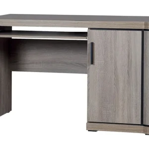 Extra rabatt Chezum Skrivbord 126 cm med Förvaring Skåp Tryffel/Grå - Möbler