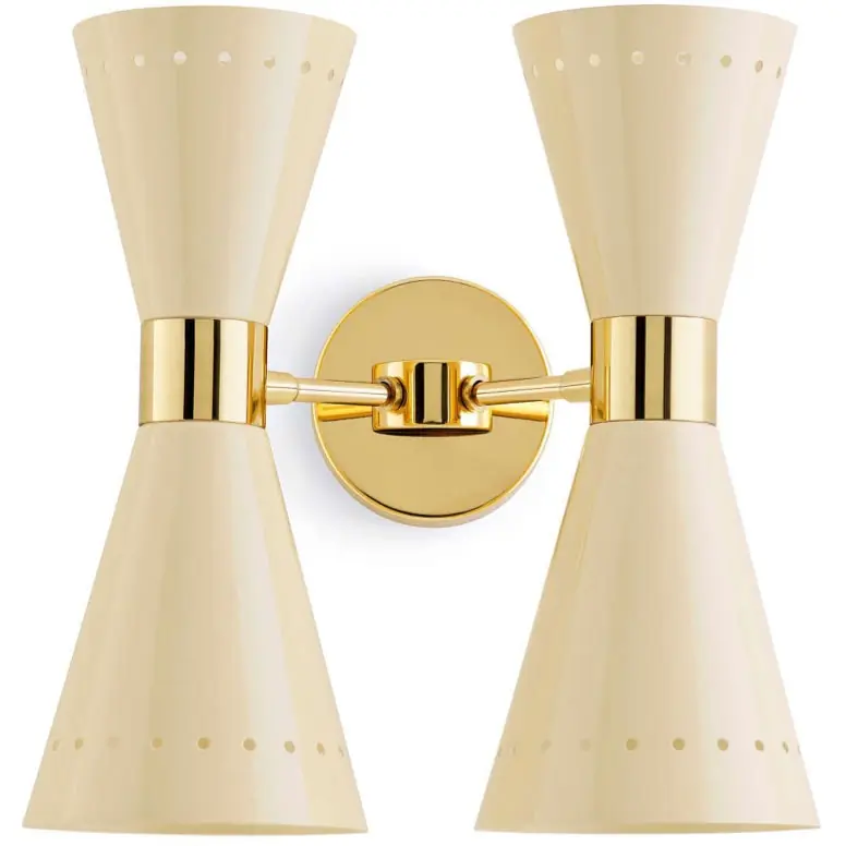 Köp online Megafono 4 Vägglampa, Ivory