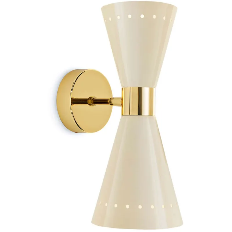 Megafono 2 Vägglampa, Ivory Beställ idag