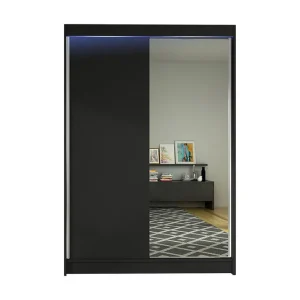 Garderob + LED Svart/RGB LED - Förvaring Handla nu