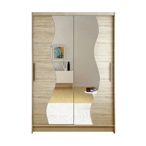 Miami Garderob 120x58x200 cm Beige - Förvaring Rea