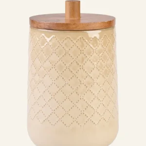 Kampanj Förvaringsburk beige - 14x14x20,5 cm