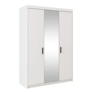 Enzenauer Garderob med Spegel 133 cm Vit - Förvaring Outlet