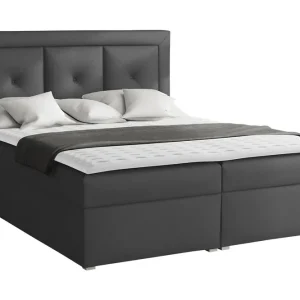 Kampanj Moden Kontinentalsäng 180x215cm LED-belysning Svart - Möbler