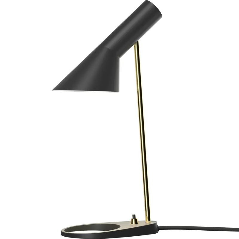 AJ Mini Bordslampa, Svart / Mässing Snabb frakt