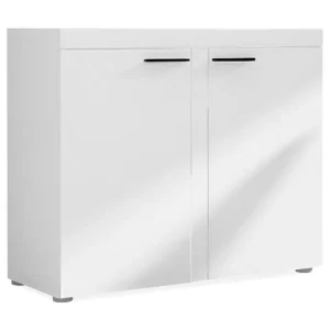 Rea Concept 55 Rumba Skänk 97,2x40,3x82 cm LED-belysning Grå/Vit - Förvaring