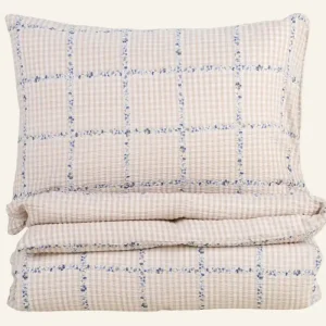 Påslakanset i bäckebölja multi/beige - 150x210 cm/50x60 cm Snabb frakt