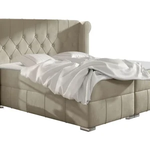 Lyckorna Kontinentalsäng 140x200 cm LED-belysning Beige - Möbler Köp online