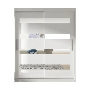 West Garderob 150x58x200 cm Vit - Förvaring Nyhet