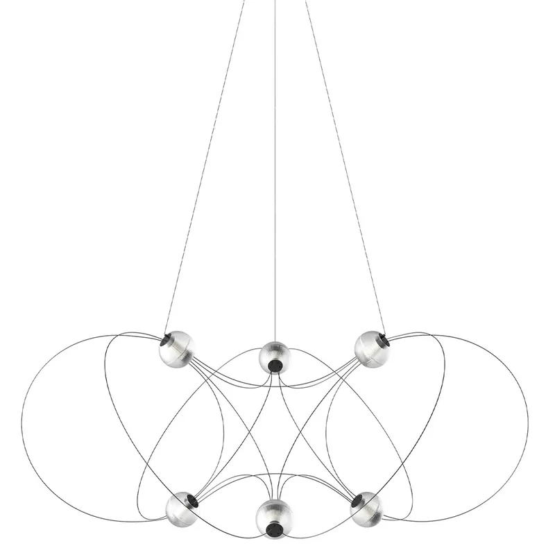 Munari Ljuskrona X6, Svart Beställ idag