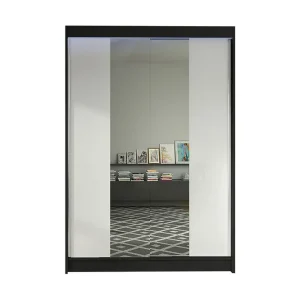 Garderob + LED Svart/Vit/RGB LED - Förvaring risnedsättning